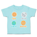 Toddler Clothes Sun Moon Earth Jupiter Toddler Shirt Baby Clothes Cotton