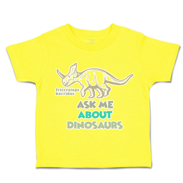 Toddler Clothes Triceratops Horridus Ask Me Dinosaurs Toddler Shirt Cotton