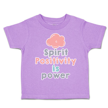 Toddler Clothes Spirit Positivity Is Power Toddler Shirt Baby Clothes Cotton