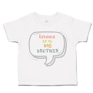 Toddler Clothes Levelled up to Big Brother Toddler Shirt Baby Clothes Cotton