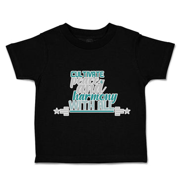 Toddler Clothes Cultivate Peace and Harmony with All Toddler Shirt Cotton