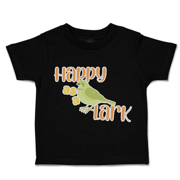 Toddler Clothes Happy as A Lark Birds Toddler Shirt Baby Clothes Cotton