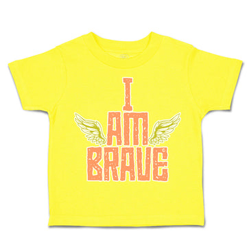 Toddler Clothes I Am Brave Wings Toddler Shirt Baby Clothes Cotton