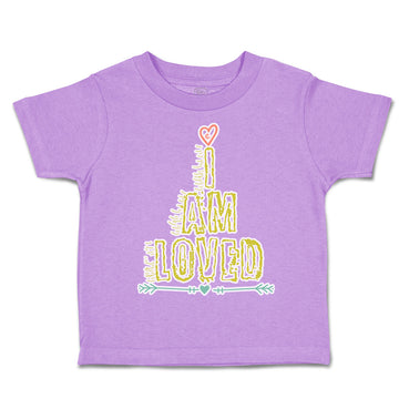 Toddler Clothes I Am Loved Heart Arrow Toddler Shirt Baby Clothes Cotton