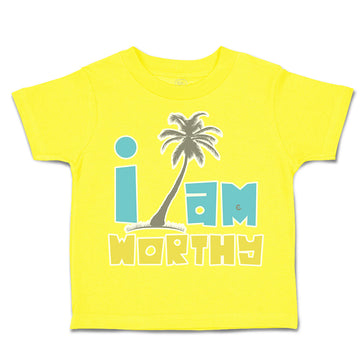 Toddler Clothes I Am Worthy Palm Trees Toddler Shirt Baby Clothes Cotton