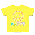 Toddler Clothes Happy Smiling Face Toddler Shirt Baby Clothes Cotton