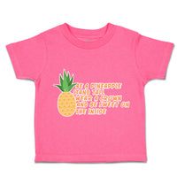 Toddler Clothes Be A Pineapple Stand Tall Wear A Crown Toddler Shirt Cotton