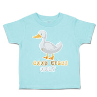 Toddler Clothes Good Vibes Only Duck Toddler Shirt Baby Clothes Cotton