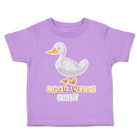 Toddler Clothes Good Vibes Only Duck Toddler Shirt Baby Clothes Cotton