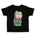 Toddler Clothes Love Never Fails Love Birds Toddler Shirt Baby Clothes Cotton