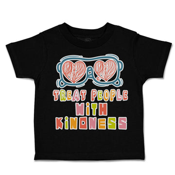 Toddler Clothes Treat People with Kindness Shades Toddler Shirt Cotton