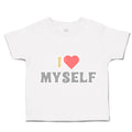 Toddler Clothes I Love Myself Heart Toddler Shirt Baby Clothes Cotton