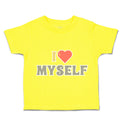 Toddler Clothes I Love Myself Heart Toddler Shirt Baby Clothes Cotton