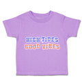 Toddler Clothes High Tides Good Vibes Toddler Shirt Baby Clothes Cotton