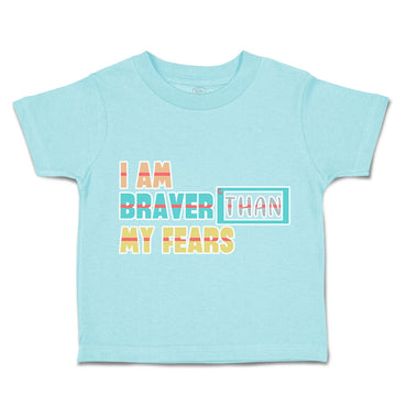 Toddler Clothes I Am Braver than My Fears Toddler Shirt Baby Clothes Cotton