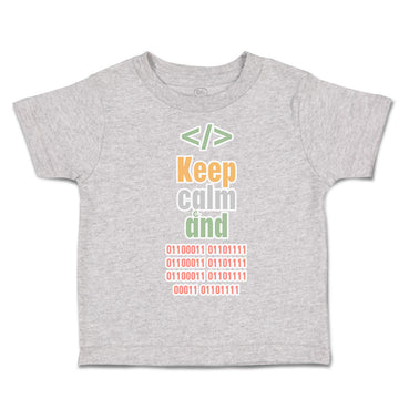 Toddler Clothes Keep Calm and Toddler Shirt Baby Clothes Cotton