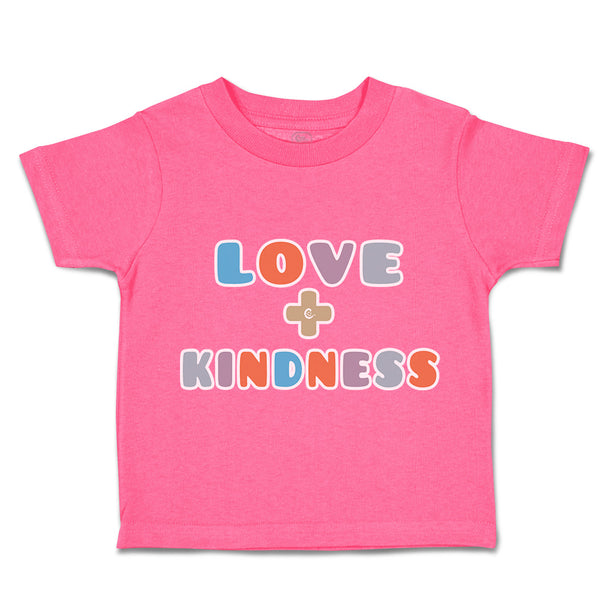 Toddler Clothes Love Plus Kindness Toddler Shirt Baby Clothes Cotton