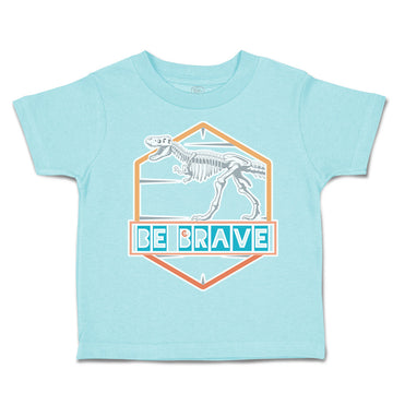 Toddler Clothes Be Brave Dinosaur Skeleton Toddler Shirt Baby Clothes Cotton