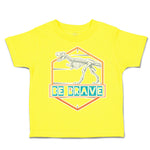 Toddler Clothes Be Brave Dinosaur Skeleton Toddler Shirt Baby Clothes Cotton
