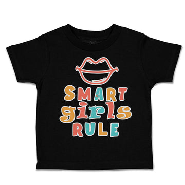 Toddler Clothes Smart Girls Rule Lips Toddler Shirt Baby Clothes Cotton