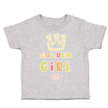 Toddler Clothes Golden Girl Crown Red Lips Toddler Shirt Baby Clothes Cotton