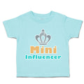 Toddler Clothes Mini Influencer Crown Toddler Shirt Baby Clothes Cotton