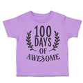 Toddler Clothes 100 Days of Awesome Toddler Shirt Baby Clothes Cotton