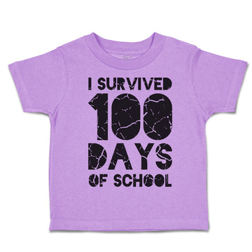 Toddler Clothes I Survived 100 Days of School Style A Toddler Shirt Cotton