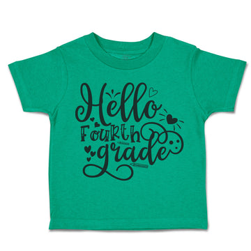 Toddler Clothes Hello Fourth Grade Style B Toddler Shirt Baby Clothes Cotton