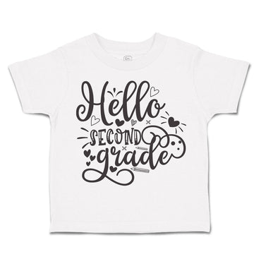 Toddler Clothes Hello Second Grade Style B Toddler Shirt Baby Clothes Cotton