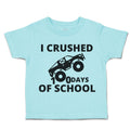 Toddler Clothes I Crushed 100 Days of School Toddler Shirt Baby Clothes Cotton