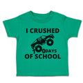 Toddler Clothes I Crushed 100 Days of School Toddler Shirt Baby Clothes Cotton