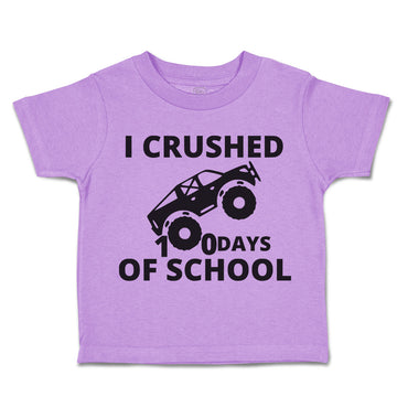 Toddler Clothes I Crushed 100 Days of School Toddler Shirt Baby Clothes Cotton