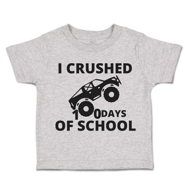 Toddler Clothes I Crushed 100 Days of School Toddler Shirt Baby Clothes Cotton