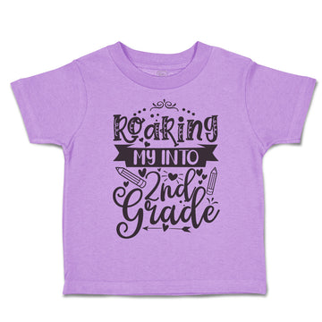 Toddler Clothes Roaring My into 2Nd Grade Style A Toddler Shirt Cotton