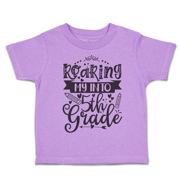 Toddler Clothes Roaring My into 5Th Grade Style A Toddler Shirt Cotton