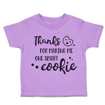 Toddler Clothes Thanks for Making Me 1 Smart Cookie Style B Toddler Shirt Cotton