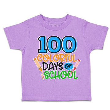 Toddler Clothes 100 Colourful Days of School Toddler Shirt Baby Clothes Cotton