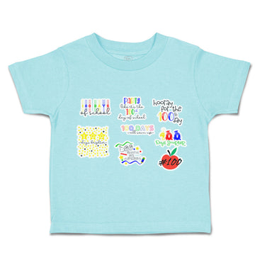 Toddler Clothes 100 Days of School with Star Toddler Shirt Baby Clothes Cotton