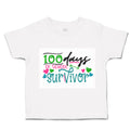 Toddler Clothes 100 Days of School Survivor Toddler Shirt Baby Clothes Cotton