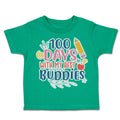 Toddler Clothes 100 Days with My Best Buddies Toddler Shirt Baby Clothes Cotton