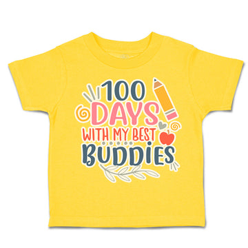 Toddler Clothes 100 Days with My Best Buddies Toddler Shirt Baby Clothes Cotton