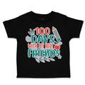 Toddler Clothes 100 Days with My Best Friends Toddler Shirt Baby Clothes Cotton