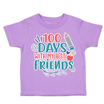 Toddler Clothes 100 Days with My Best Friends Toddler Shirt Baby Clothes Cotton