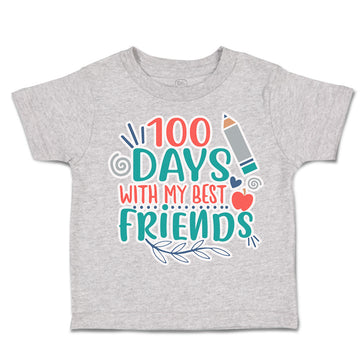 Toddler Clothes 100 Days with My Best Friends Toddler Shirt Baby Clothes Cotton