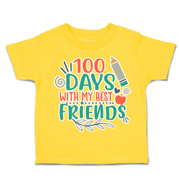 Toddler Clothes 100 Days with My Best Friends Toddler Shirt Baby Clothes Cotton