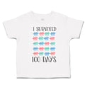 Toddler Clothes I Survived 100 Days Toddler Shirt Baby Clothes Cotton