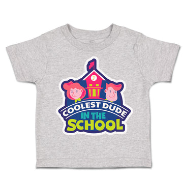 Toddler Clothes Coolest Dude in The School Toddler Shirt Baby Clothes Cotton