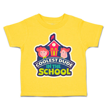 Toddler Clothes Coolest Dude in The School Toddler Shirt Baby Clothes Cotton