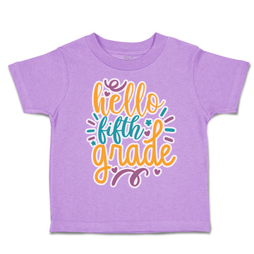 Toddler Clothes Hello Fifth Grade Style A Toddler Shirt Baby Clothes Cotton